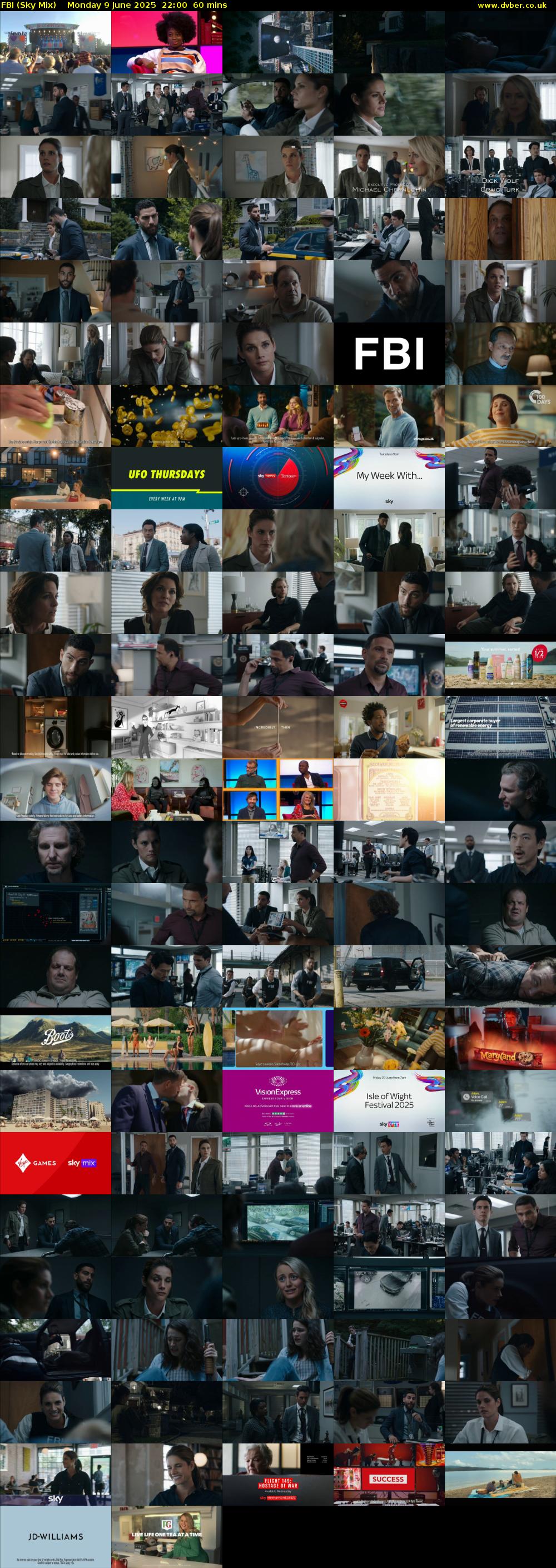 FBI (Sky Mix) Monday 9 June 2025 22:00 - 23:00