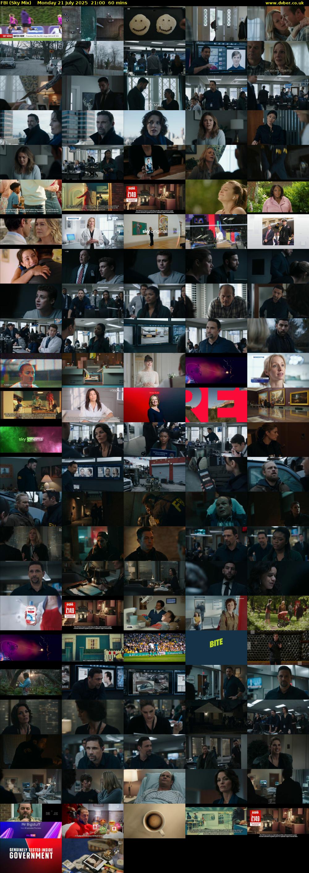 FBI (Sky Mix) Monday 21 July 2025 21:00 - 22:00