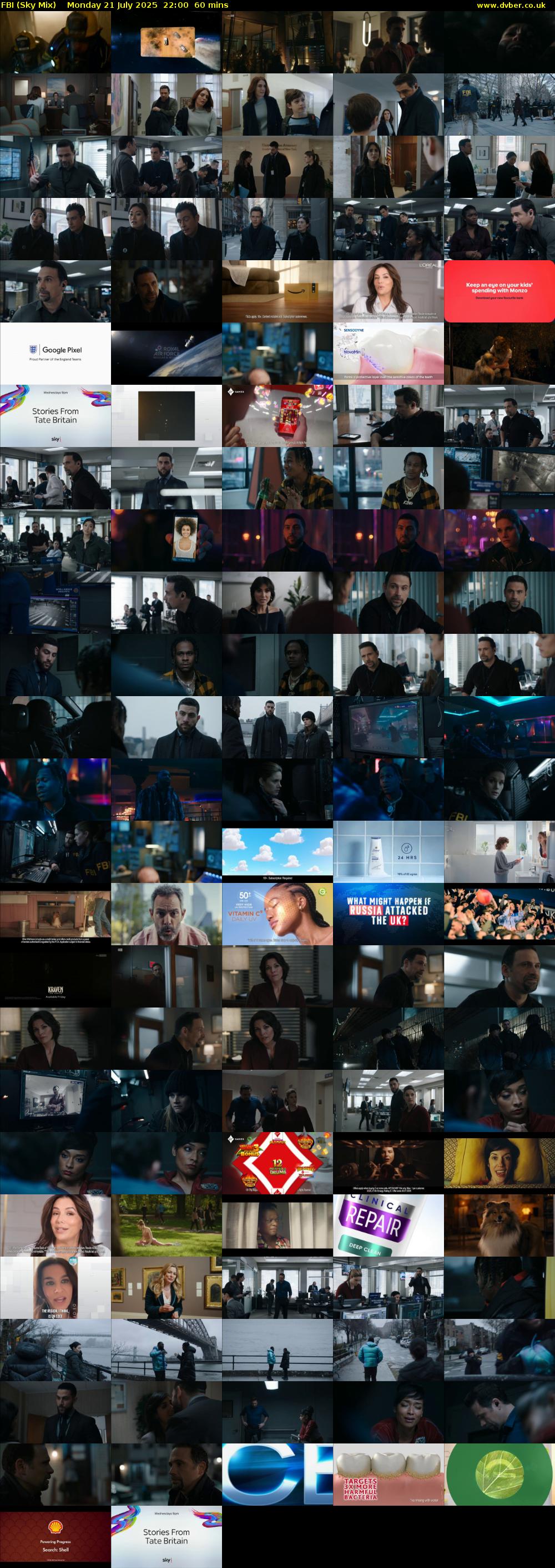 FBI (Sky Mix) Monday 21 July 2025 22:00 - 23:00