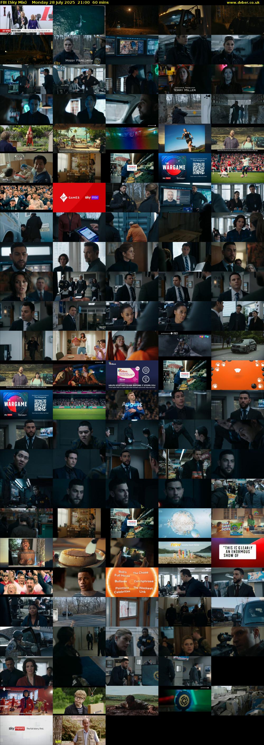 FBI (Sky Mix) Monday 28 July 2025 21:00 - 22:00
