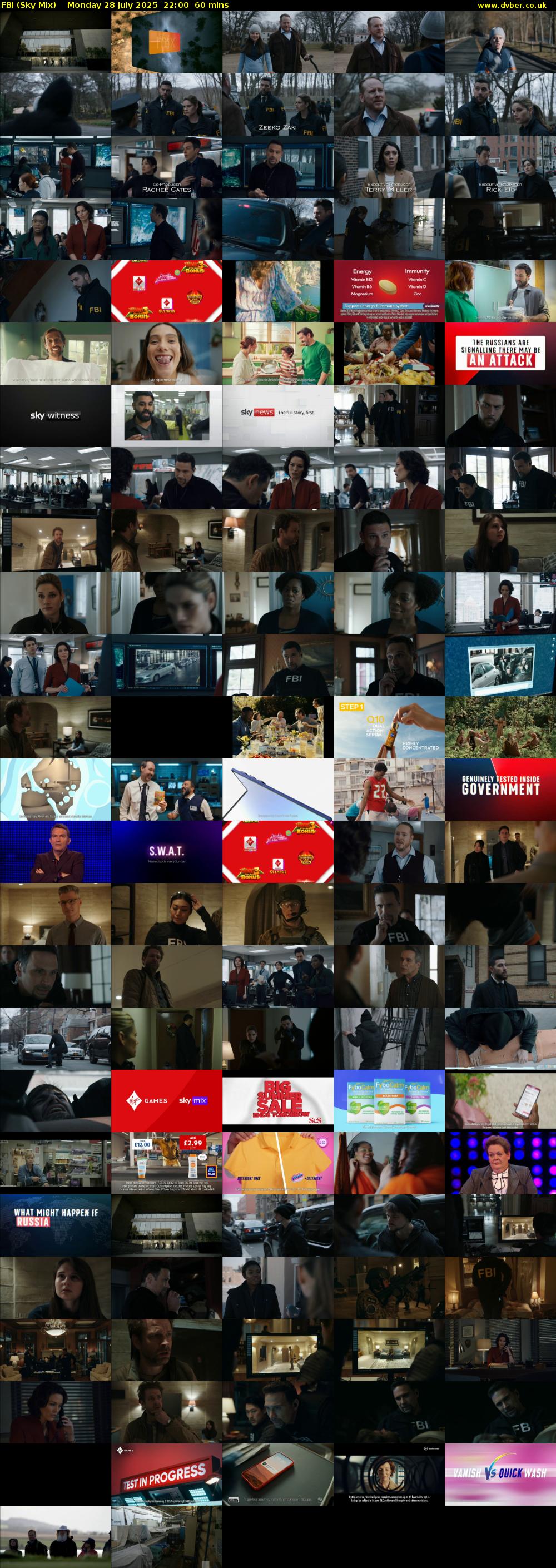 FBI (Sky Mix) Monday 28 July 2025 22:00 - 23:00