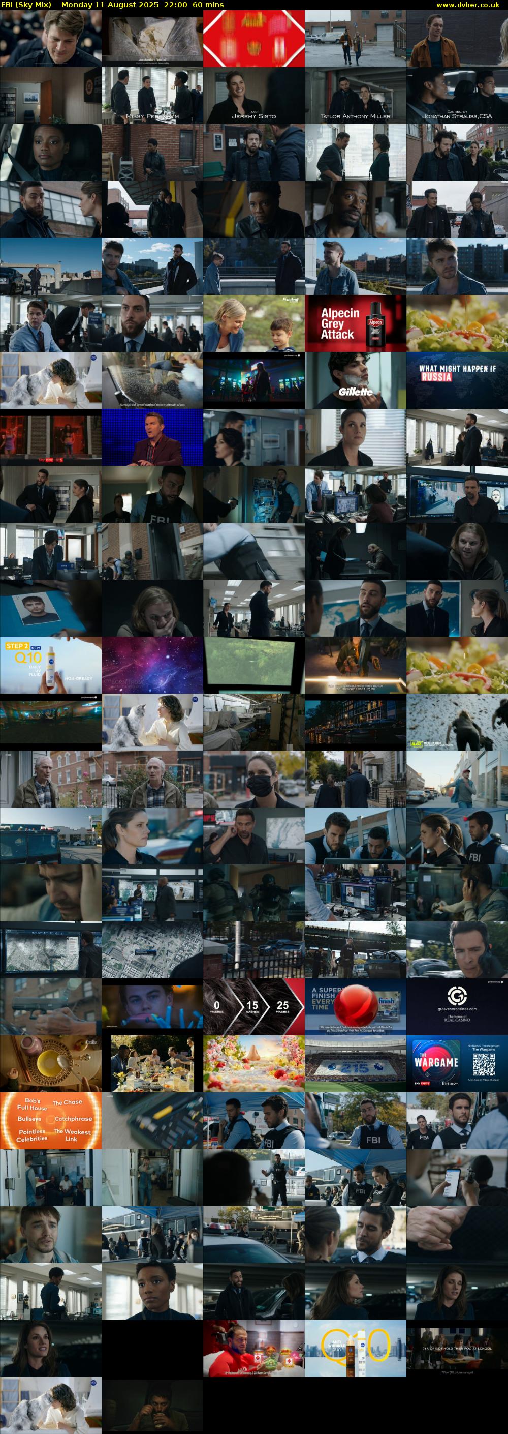 FBI (Sky Mix) Monday 11 August 2025 22:00 - 23:00