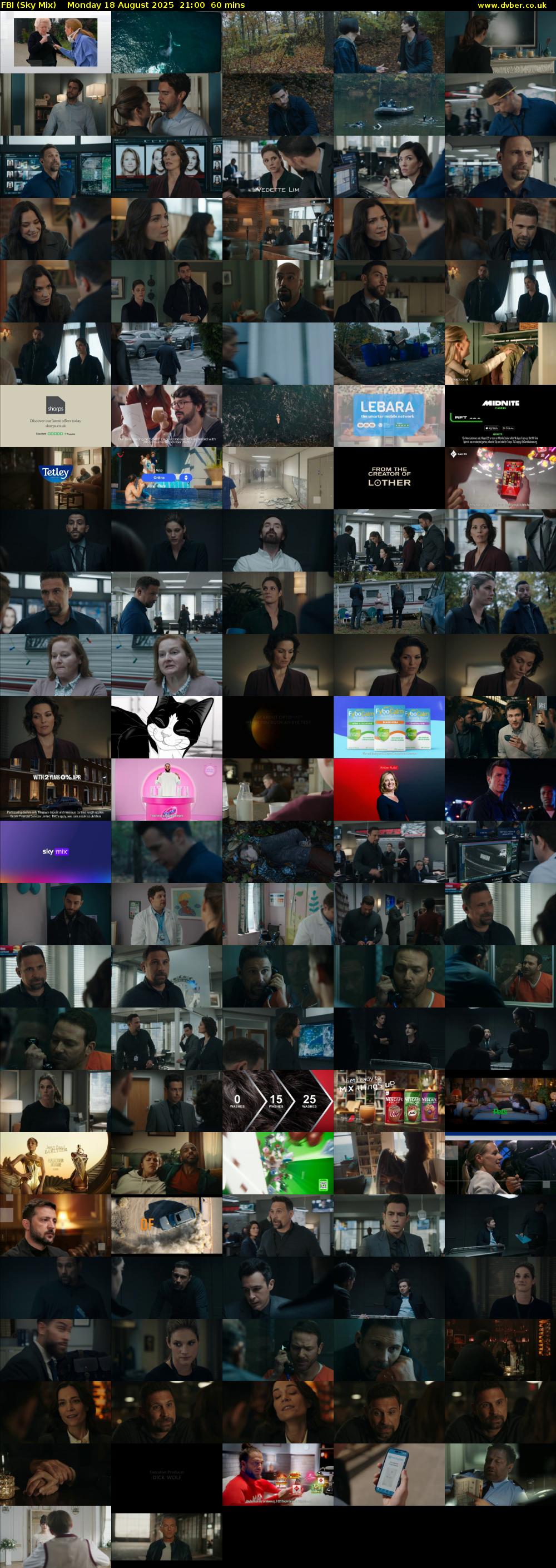 FBI (Sky Mix) Monday 18 August 2025 21:00 - 22:00