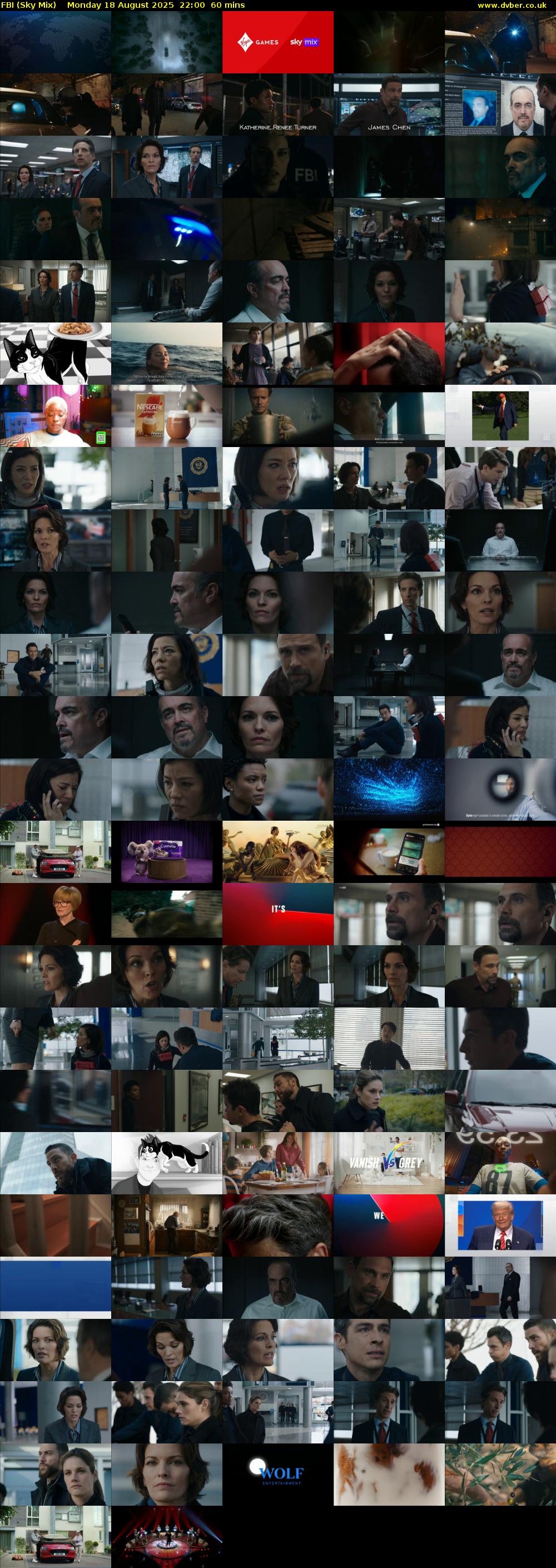 FBI (Sky Mix) Monday 18 August 2025 22:00 - 23:00