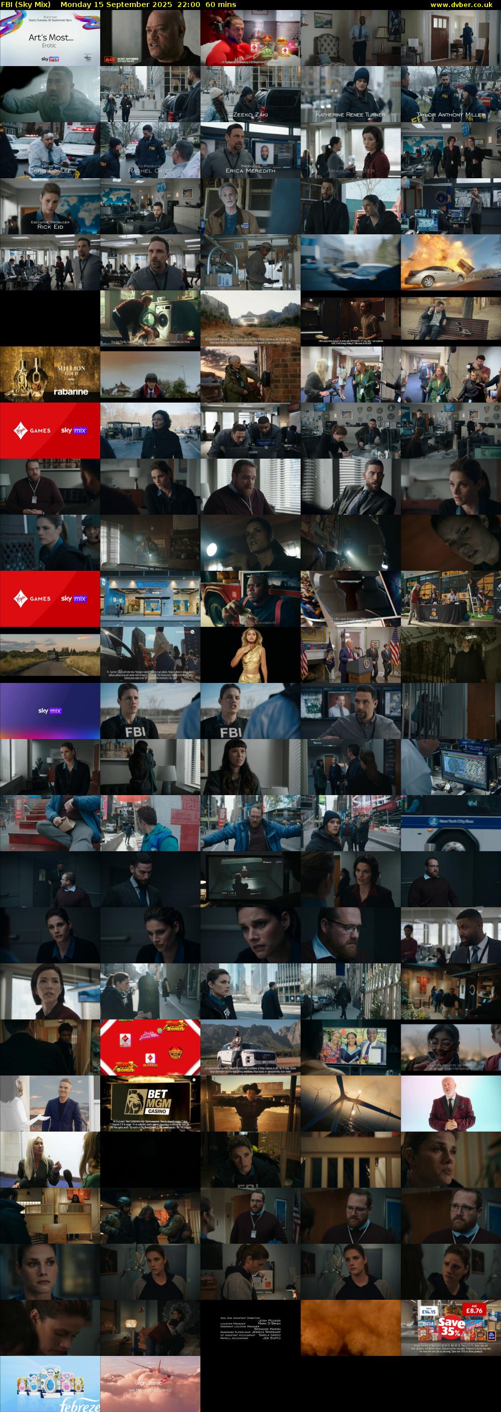 FBI (Sky Mix) Monday 15 September 2025 22:00 - 23:00