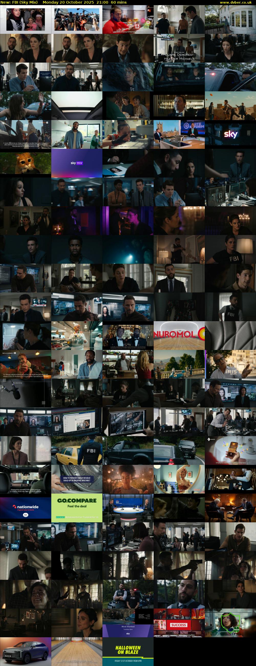 FBI (Sky Mix) Monday 20 October 2025 21:00 - 22:00