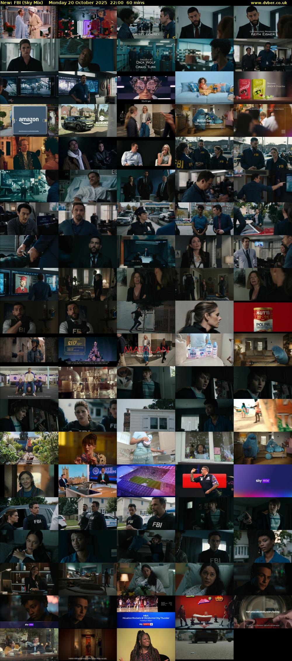 FBI (Sky Mix) Monday 20 October 2025 22:00 - 23:00