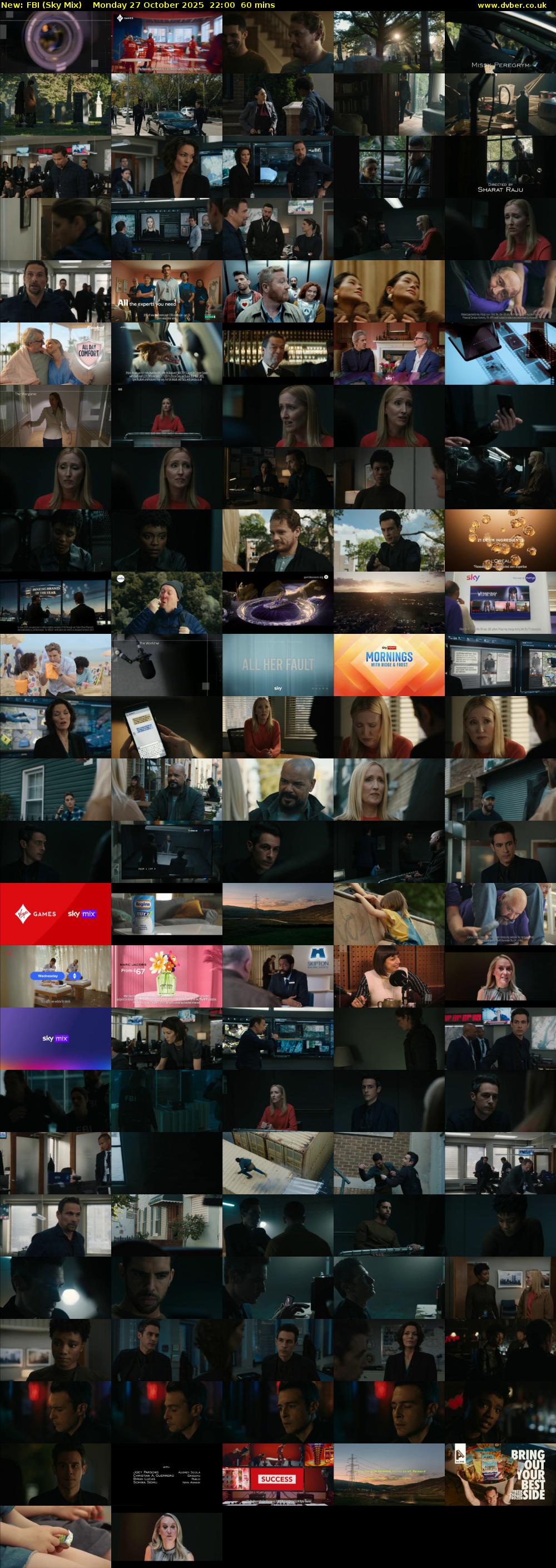 FBI (Sky Mix) Monday 27 October 2025 22:00 - 23:00
