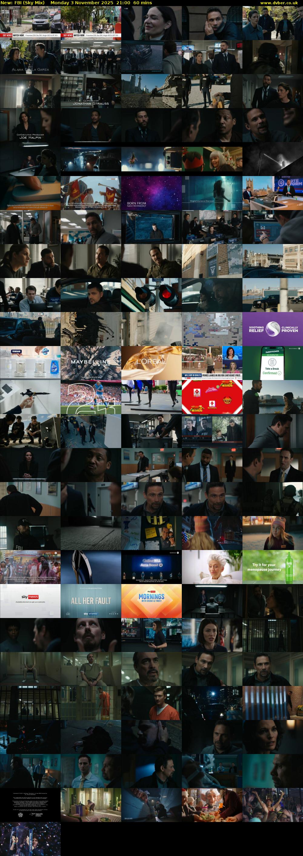FBI (Sky Mix) Monday 3 November 2025 21:00 - 22:00