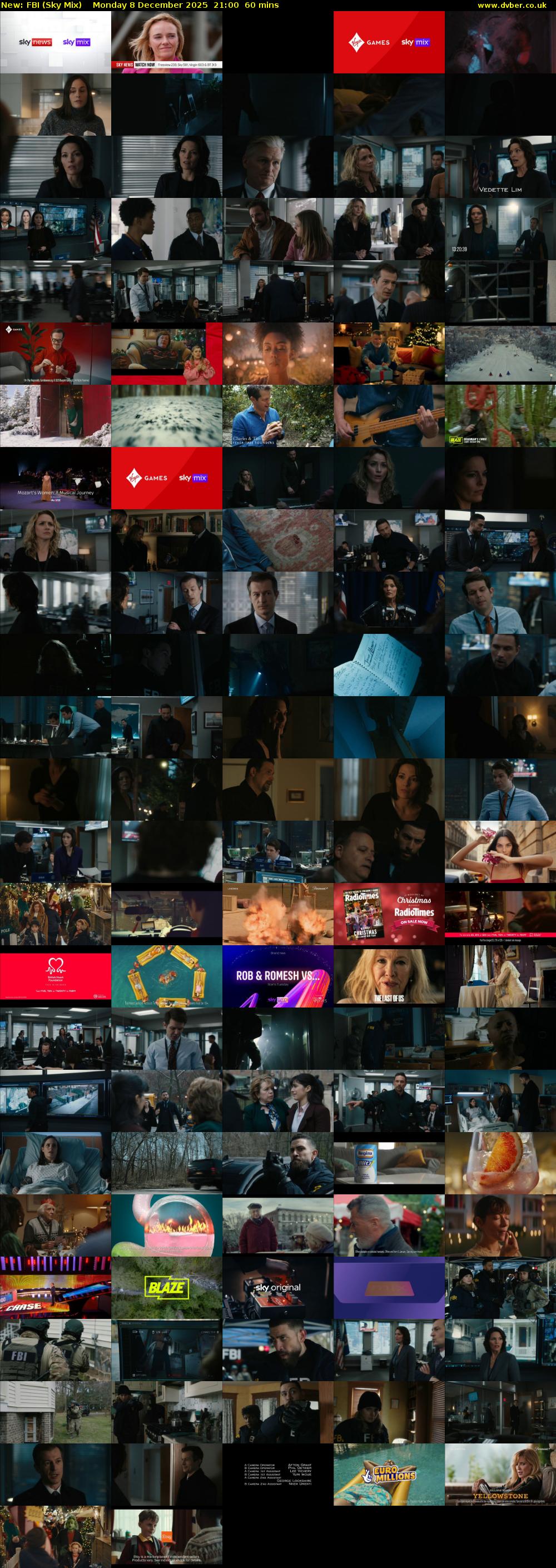 FBI (Sky Mix) Monday 8 December 2025 21:00 - 22:00