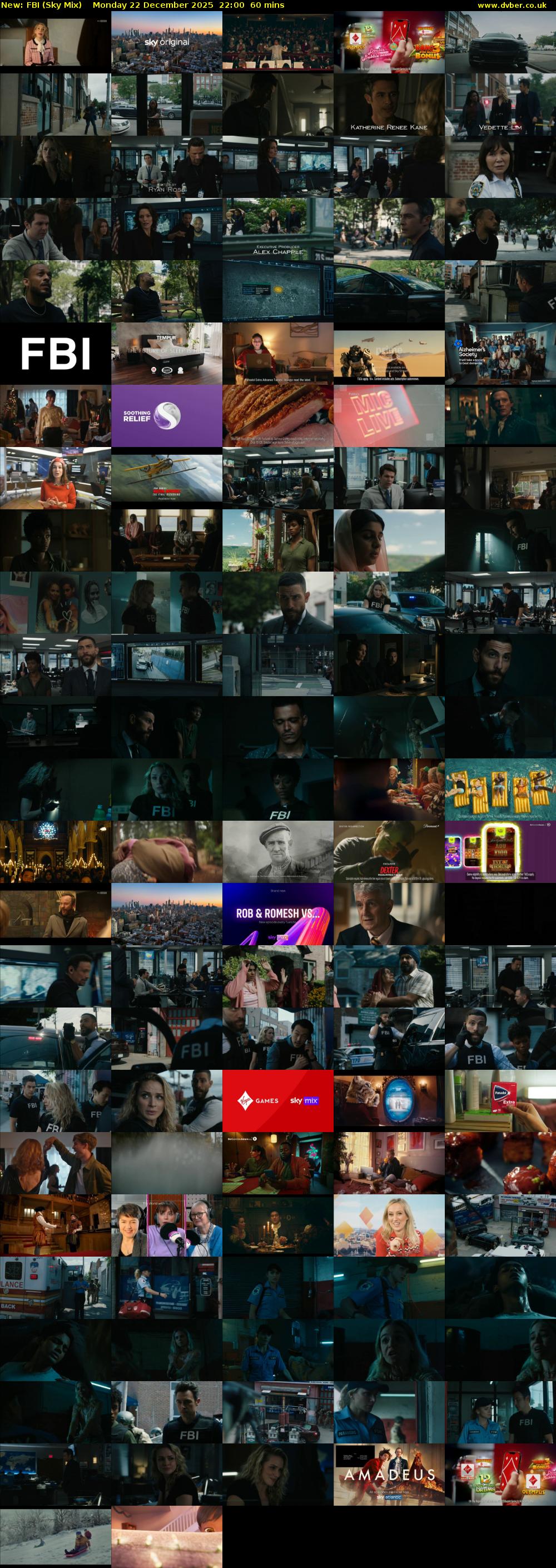 FBI (Sky Mix) Monday 22 December 2025 22:00 - 23:00