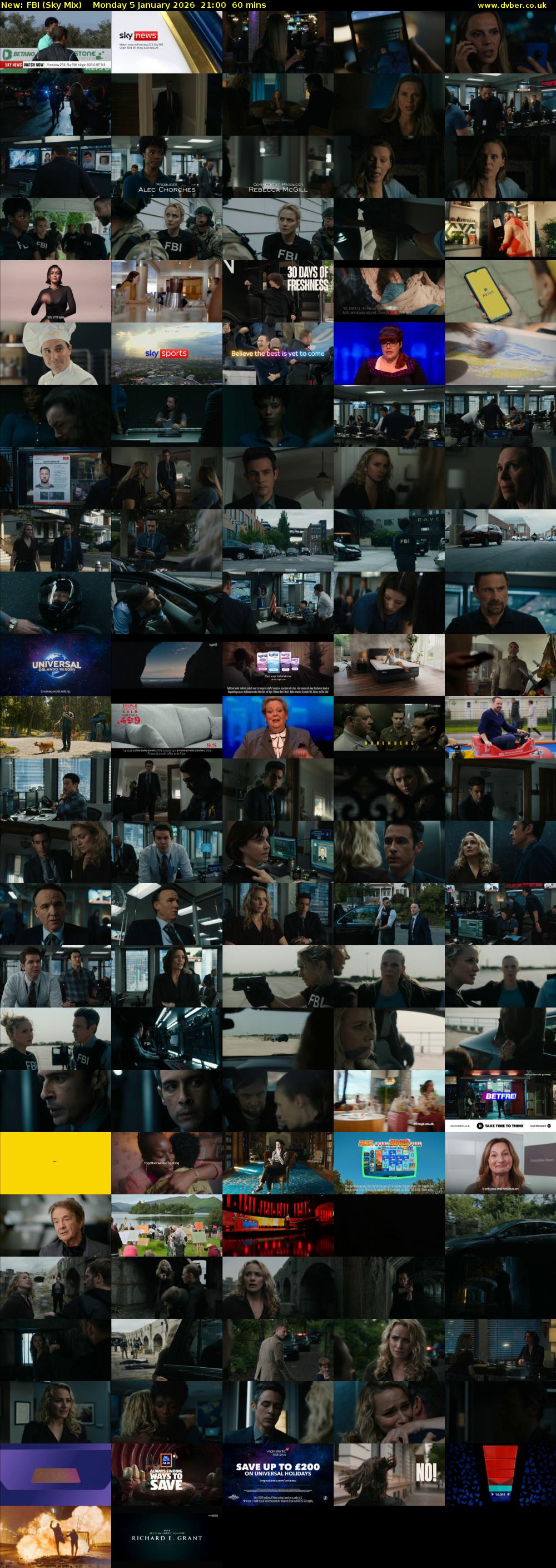 FBI (Sky Mix) Monday 5 January 2026 21:00 - 22:00