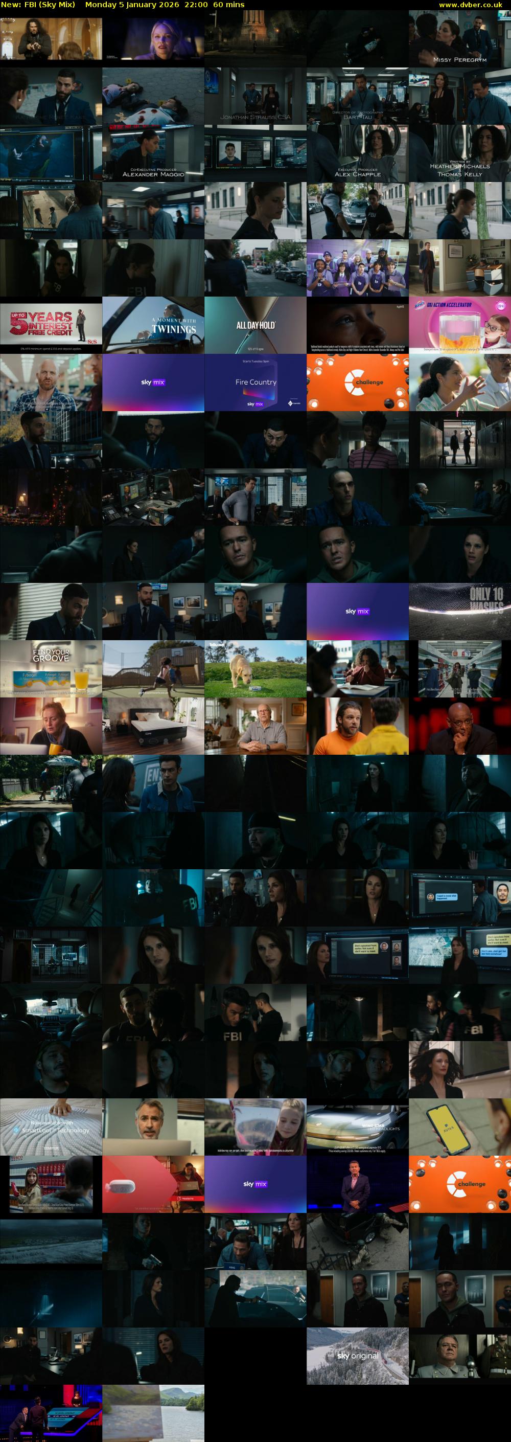 FBI (Sky Mix) Monday 5 January 2026 22:00 - 23:00