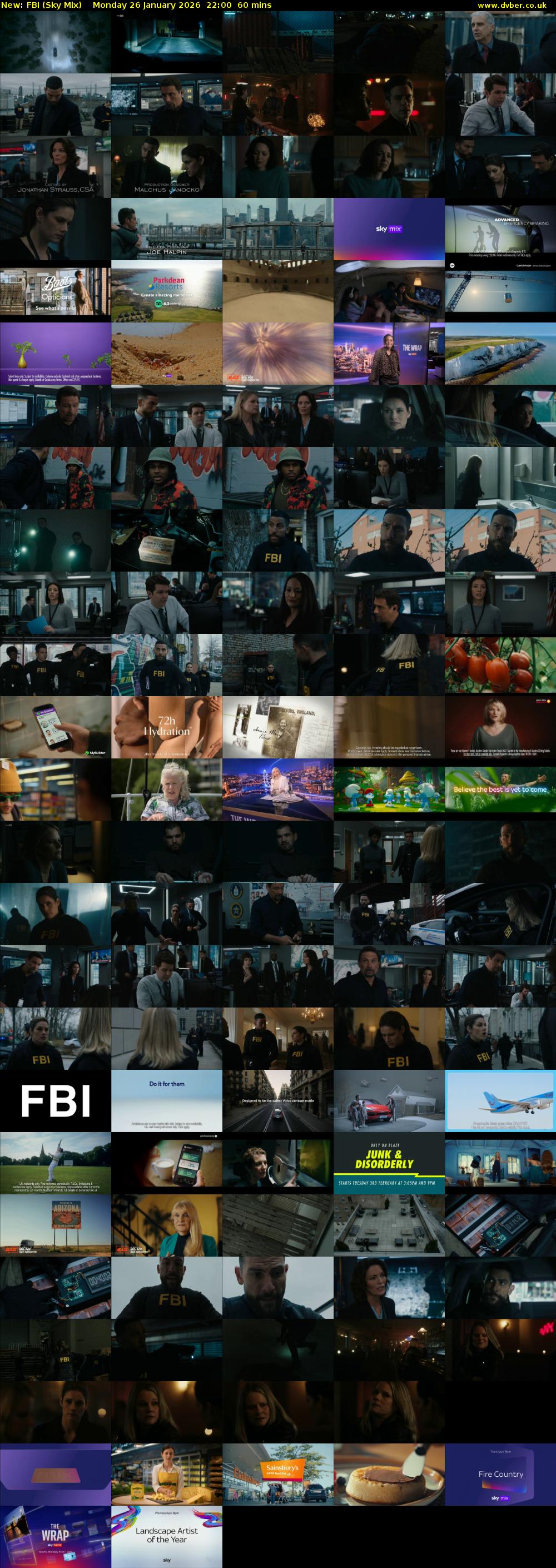 FBI (Sky Mix) Monday 26 January 2026 22:00 - 23:00