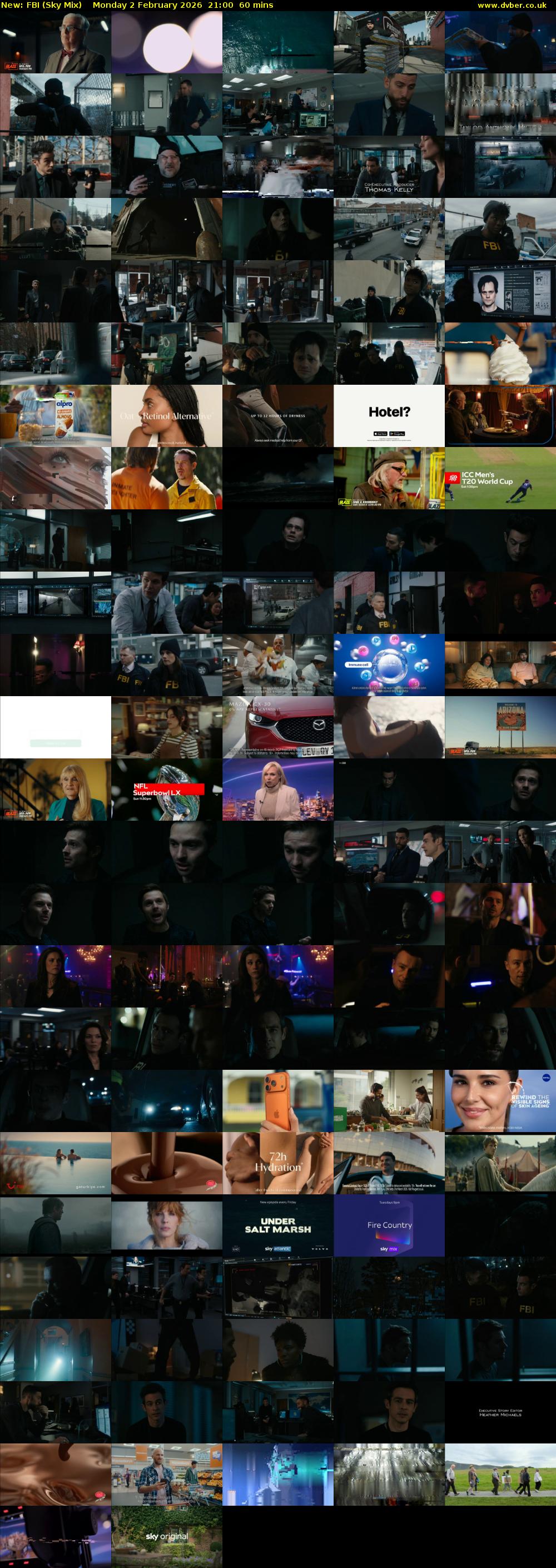 FBI (Sky Mix) Monday 2 February 2026 21:00 - 22:00