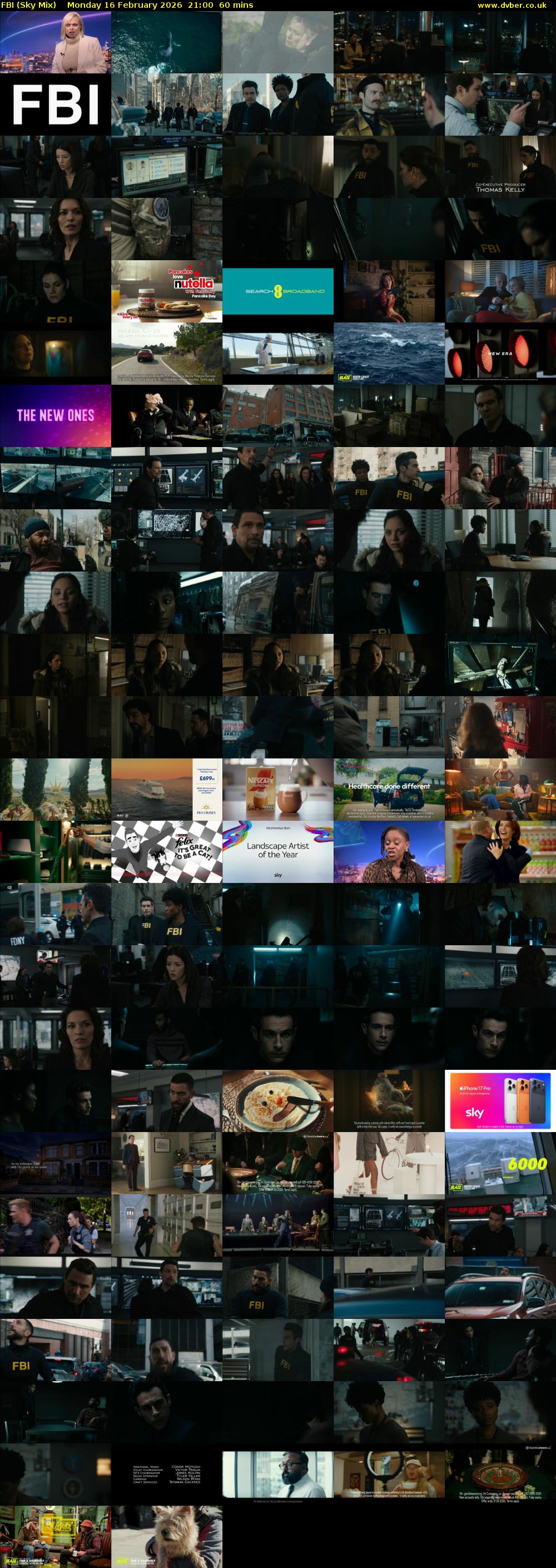 FBI (Sky Mix) Monday 16 February 2026 21:00 - 22:00