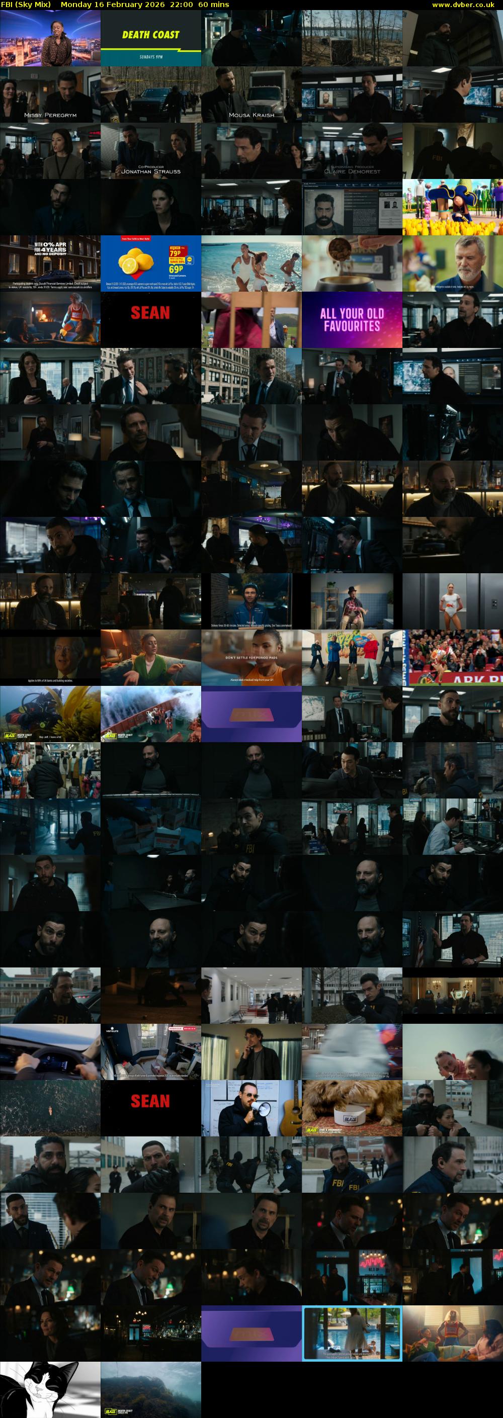 FBI (Sky Mix) Monday 16 February 2026 22:00 - 23:00