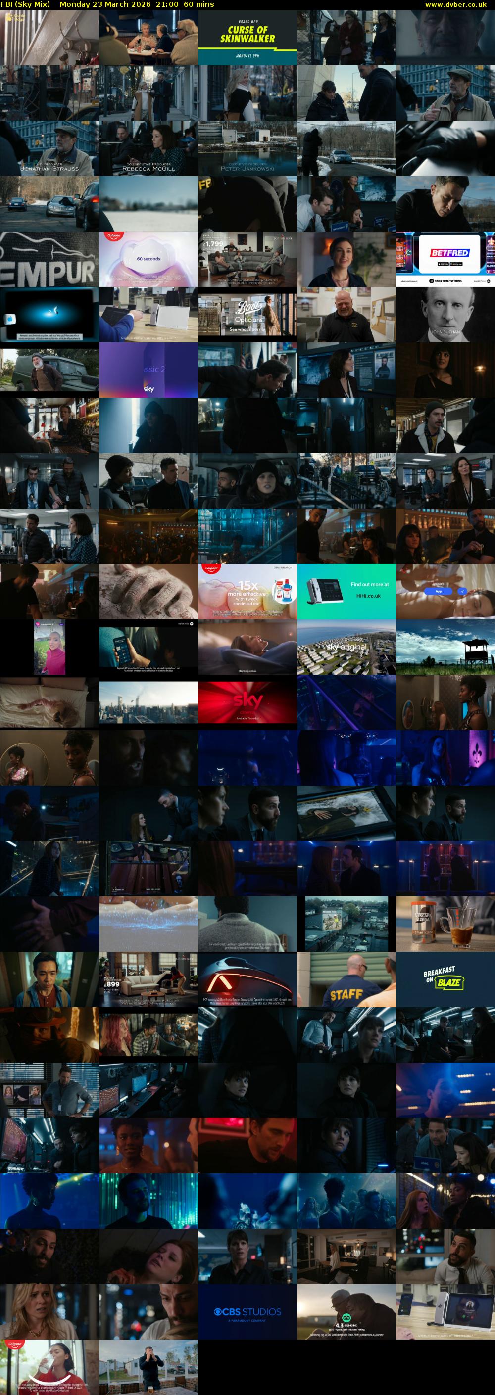 FBI (Sky Mix) Monday 23 March 2026 21:00 - 22:00