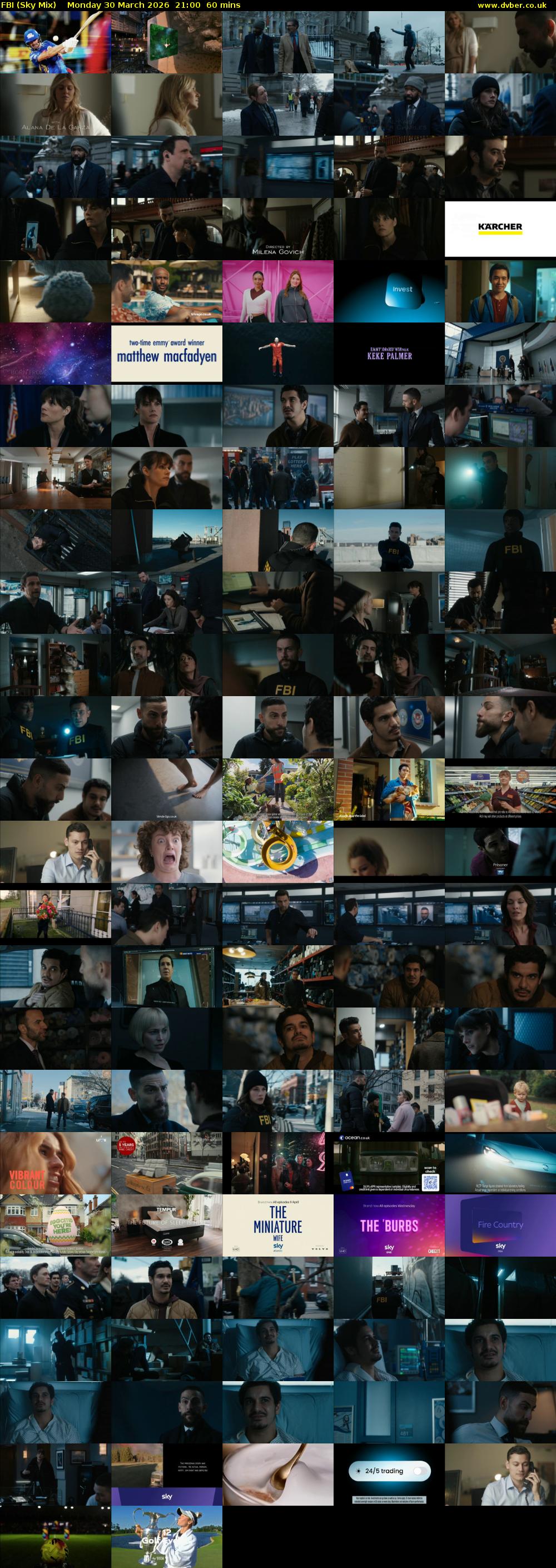 FBI (Sky Mix) Monday 30 March 2026 21:00 - 22:00