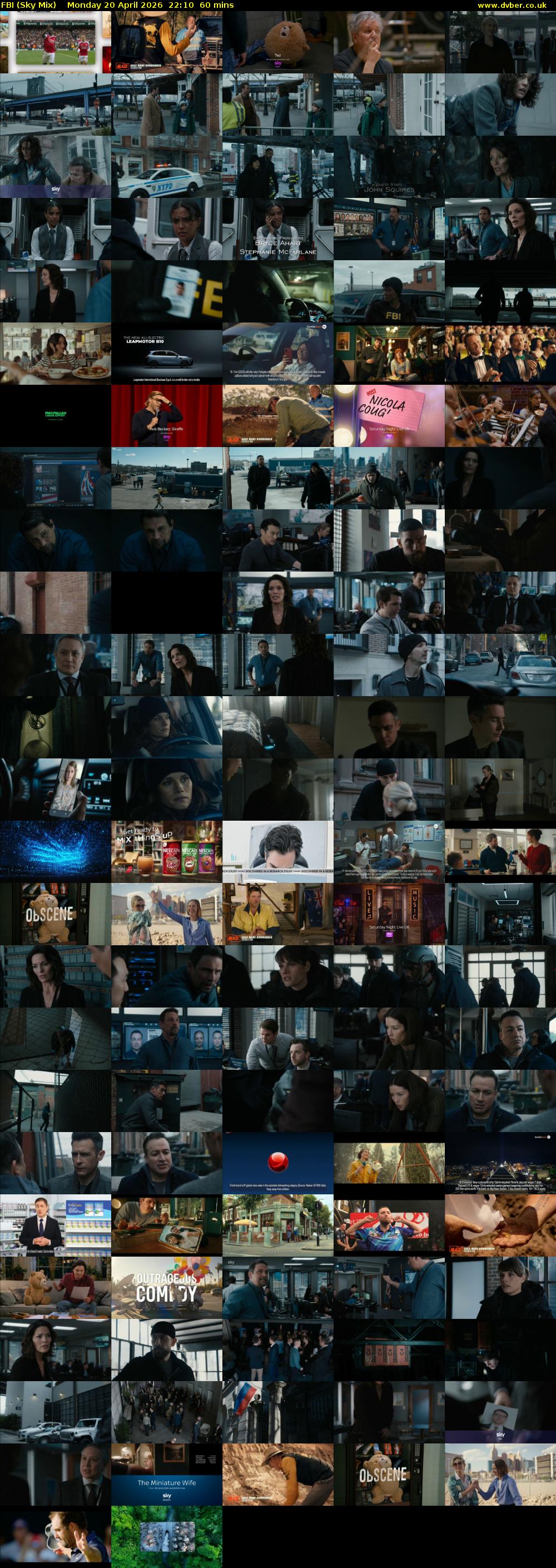 FBI (Sky Mix) Monday 20 April 2026 22:10 - 23:10