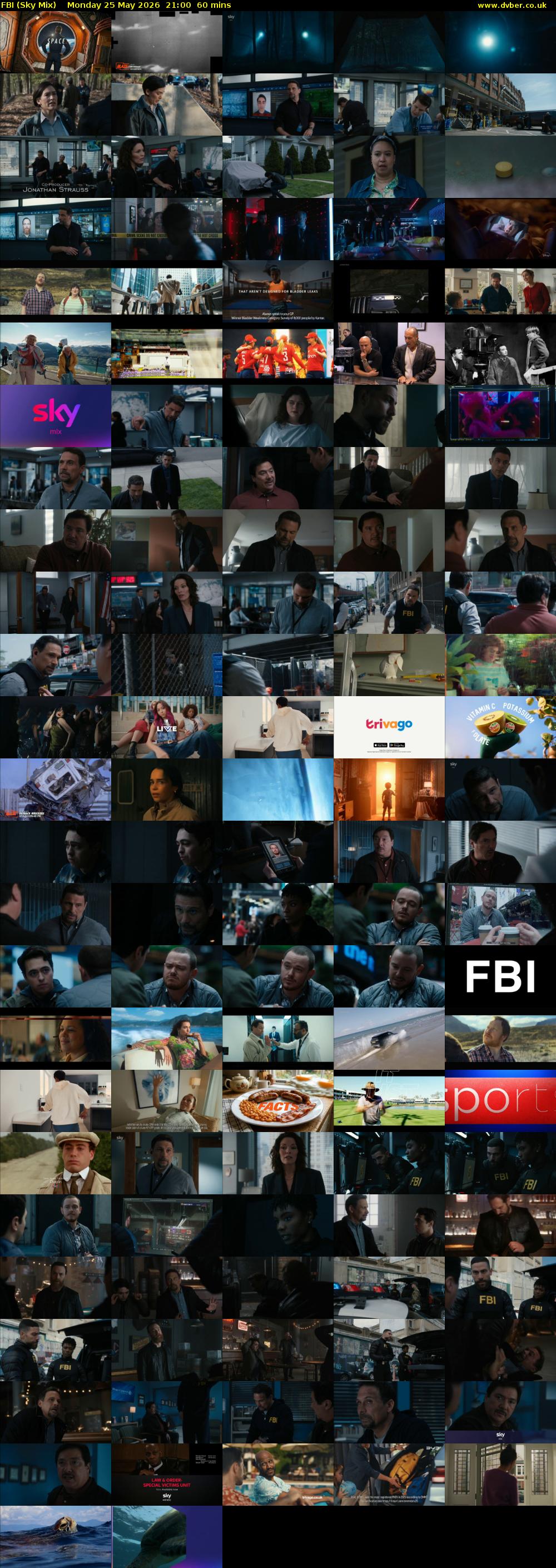 FBI (Sky Mix) Monday 25 May 2026 21:00 - 22:00