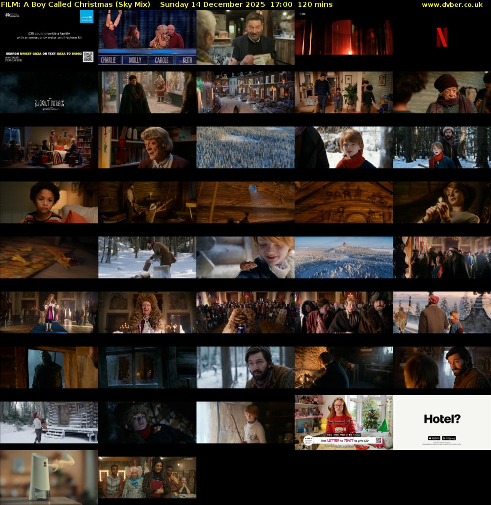 FILM: A Boy Called Christmas (Sky Mix) Sunday 14 December 2025 17:00 - 19:00