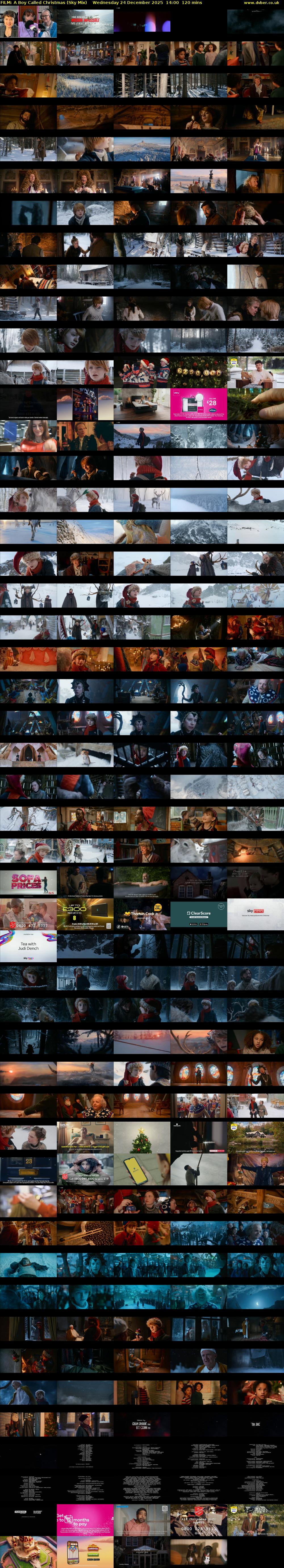 FILM: A Boy Called Christmas (Sky Mix) Wednesday 24 December 2025 14:00 - 16:00