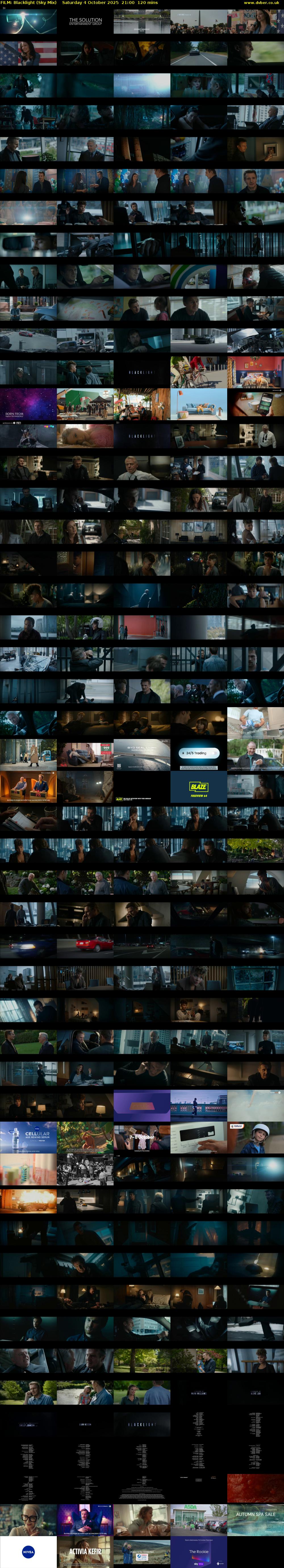 FILM: Blacklight (Sky Mix) Saturday 4 October 2025 21:00 - 23:00