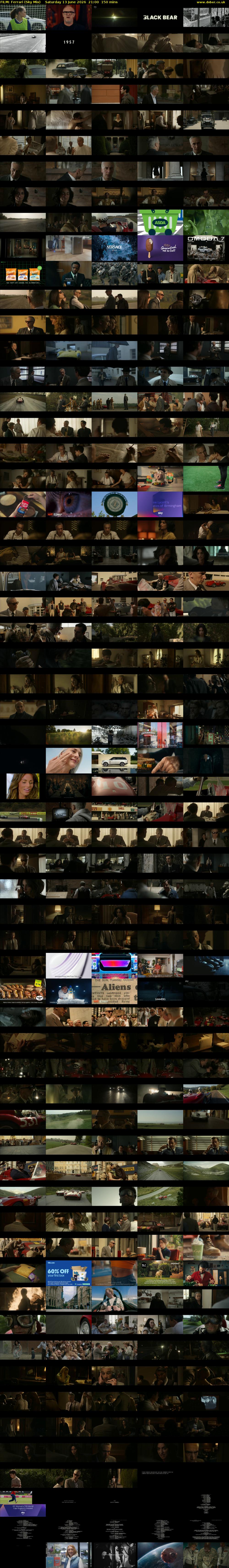 FILM: Ferrari (Sky Mix) Saturday 13 June 2026 21:00 - 23:30