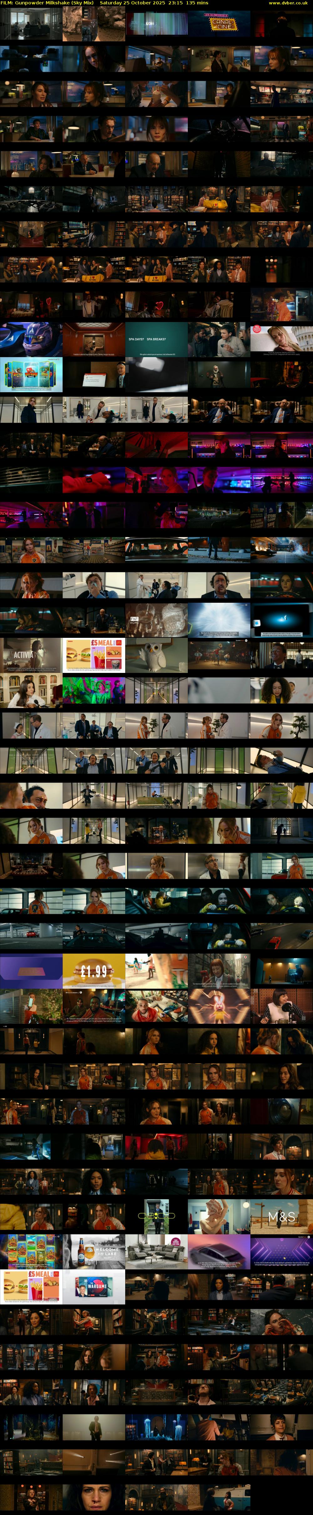 FILM: Gunpowder Milkshake (Sky Mix) Saturday 25 October 2025 23:15 - 01:30