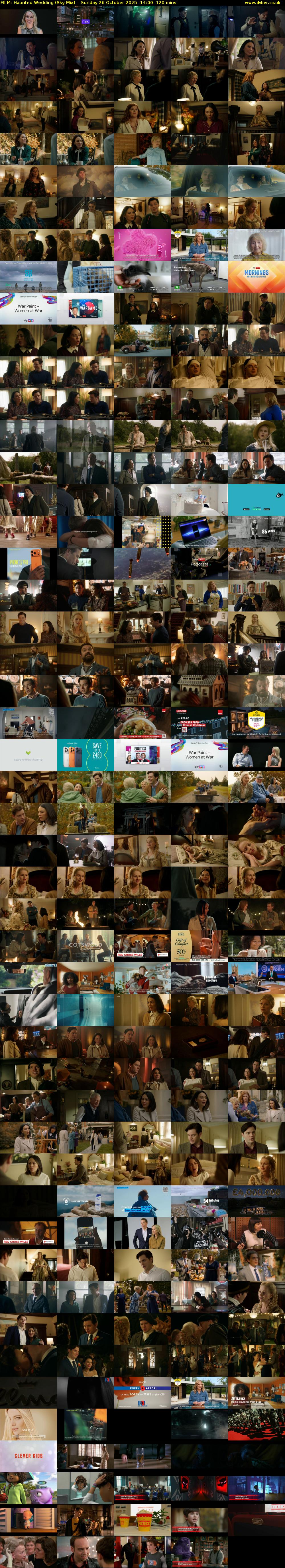 FILM: Haunted Wedding (Sky Mix) Sunday 26 October 2025 14:00 - 16:00