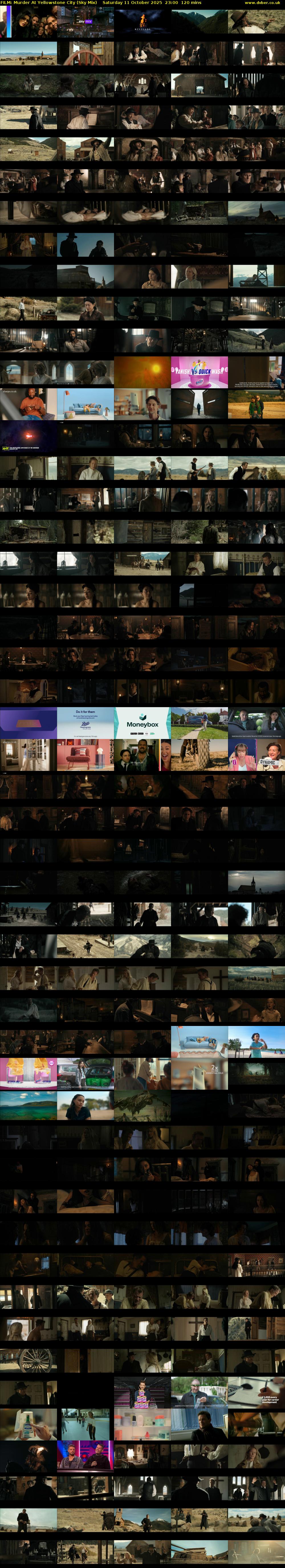 FILM: Murder At Yellowstone City (Sky Mix) Saturday 11 October 2025 23:00 - 01:00