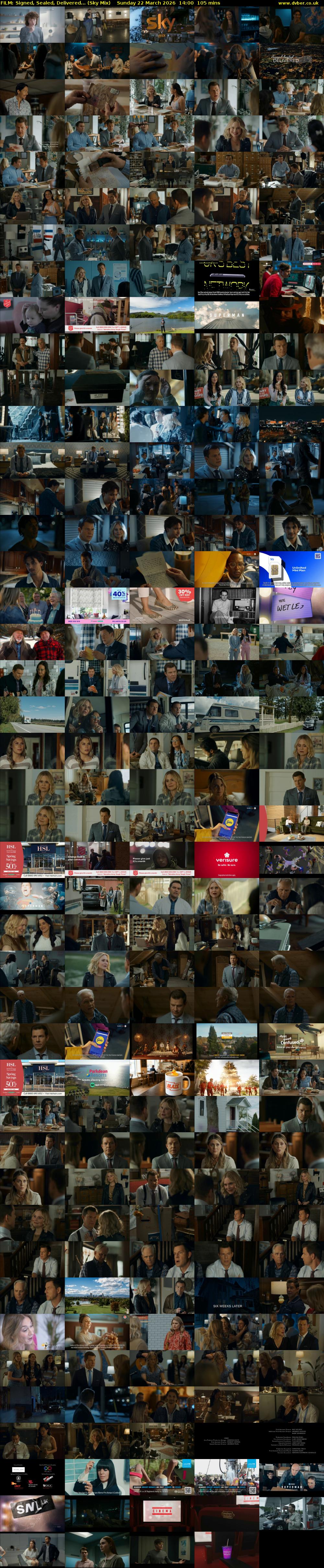 FILM: Signed, Sealed, Delivered... (Sky Mix) Sunday 22 March 2026 14:00 - 15:45