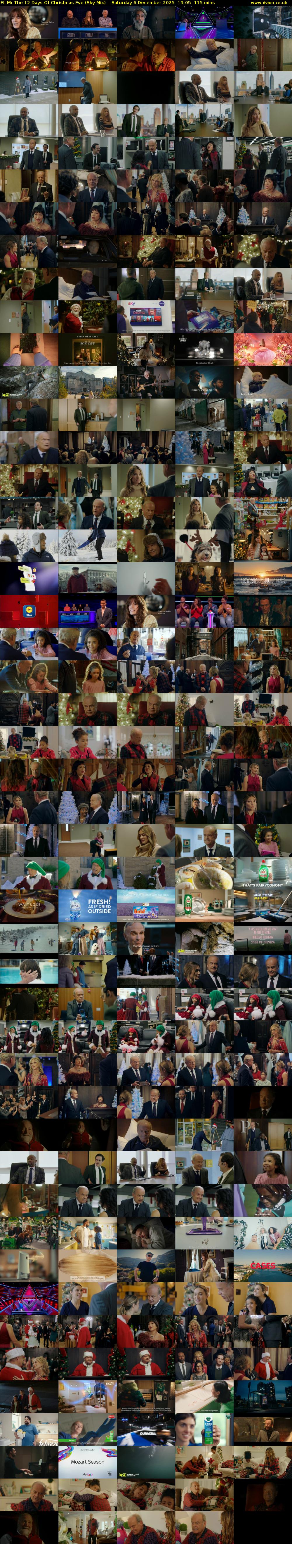 FILM: The 12 Days Of Christmas Eve (Sky Mix) Saturday 6 December 2025 19:05 - 21:00