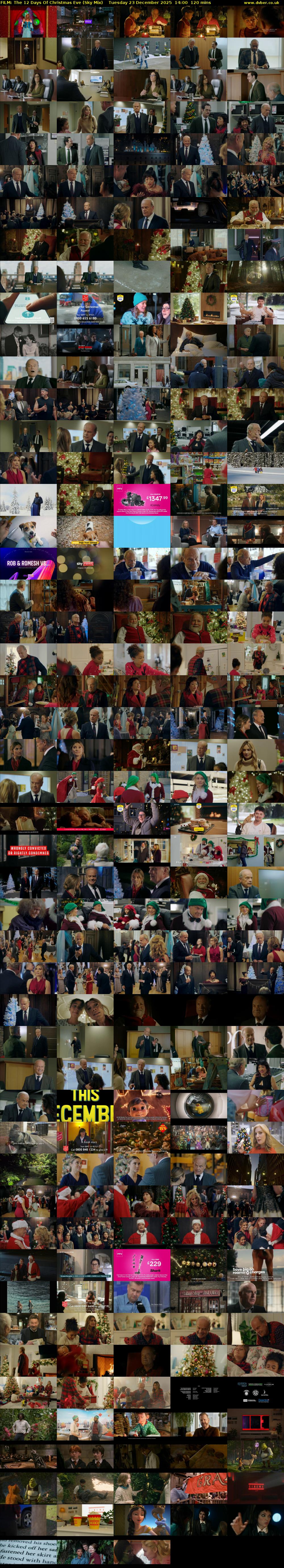 FILM: The 12 Days Of Christmas Eve (Sky Mix) Tuesday 23 December 2025 14:00 - 16:00