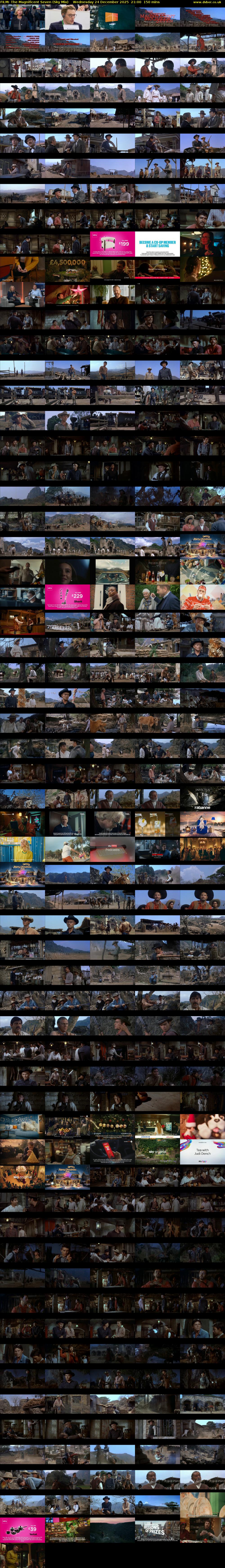 FILM: The Magnificent Seven (Sky Mix) Wednesday 24 December 2025 21:00 - 23:30