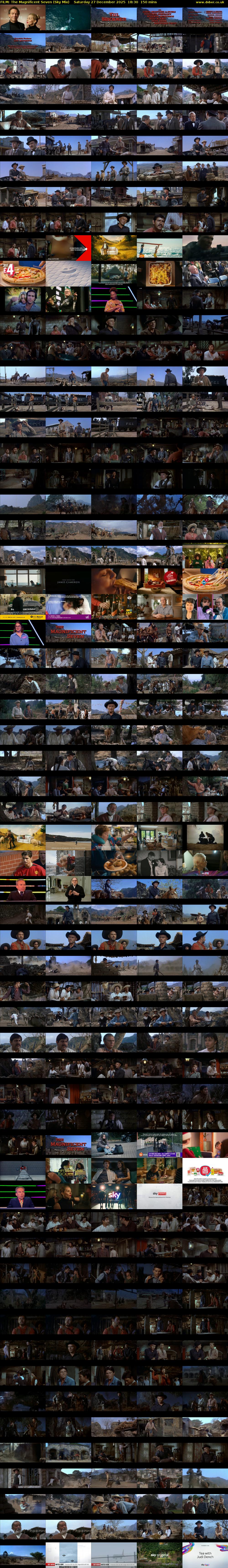 FILM: The Magnificent Seven (Sky Mix) Saturday 27 December 2025 18:30 - 21:00