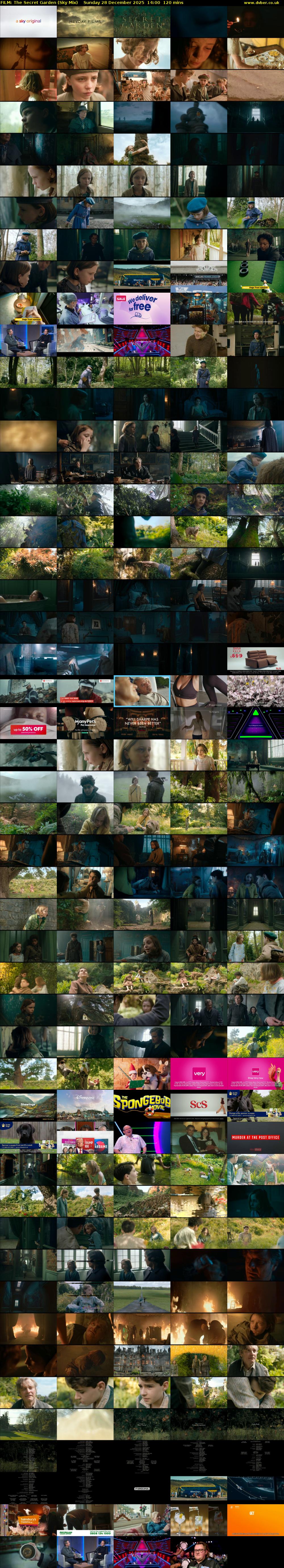 FILM: The Secret Garden (Sky Mix) Sunday 28 December 2025 14:00 - 16:00