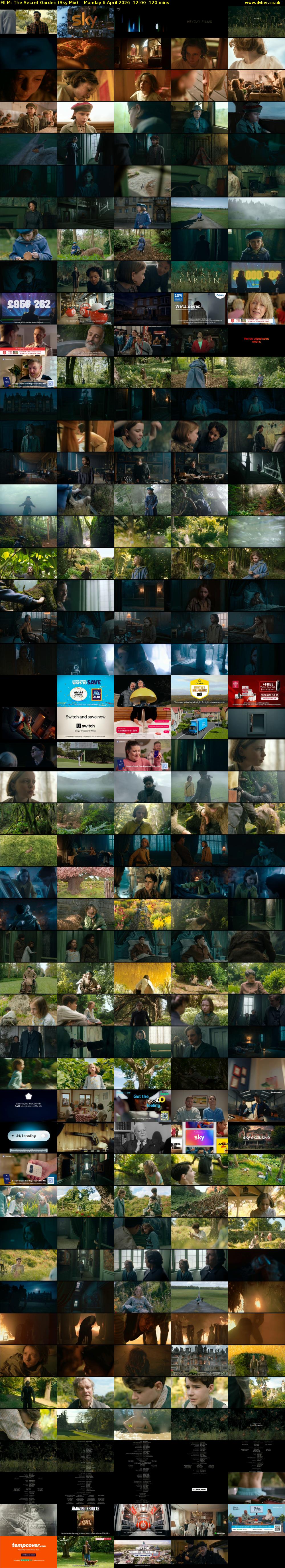 FILM: The Secret Garden (Sky Mix) Monday 6 April 2026 12:00 - 14:00