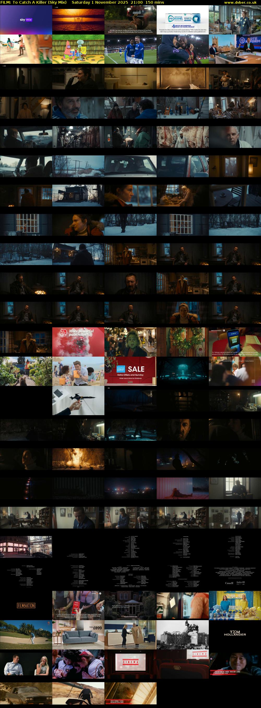 FILM: To Catch A Killer (Sky Mix) Saturday 1 November 2025 21:00 - 23:30