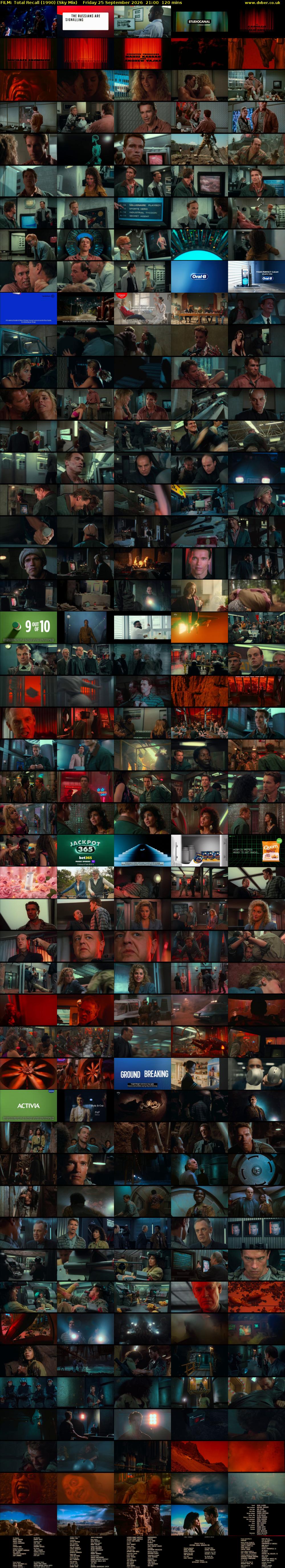 FILM: Total Recall (1990) (Sky Mix) Friday 25 September 2026 21:00 - 23:00