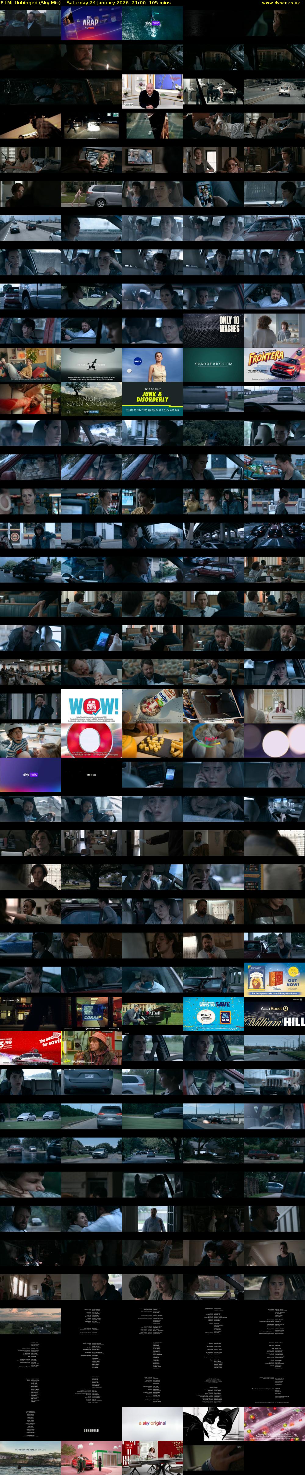 FILM: Unhinged (Sky Mix) Saturday 24 January 2026 21:00 - 22:45