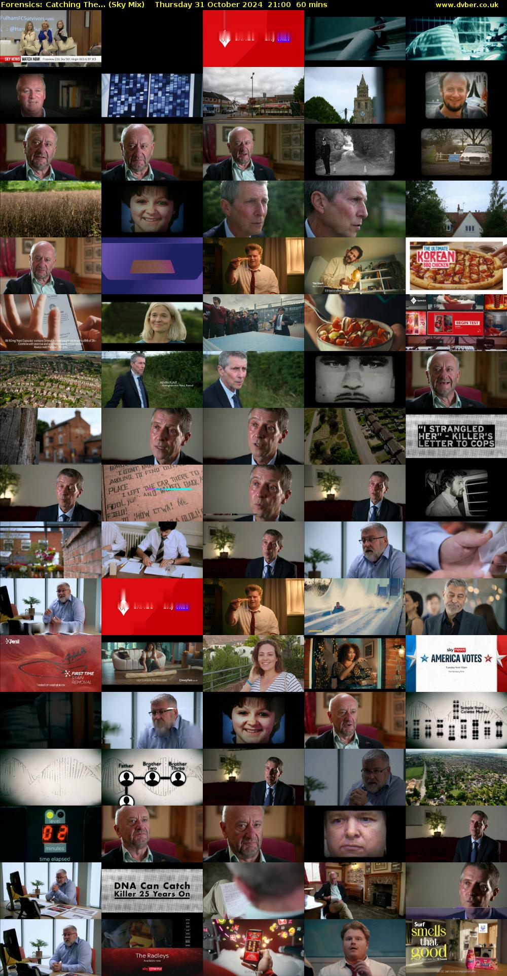 Forensics: Catching The... (Sky Mix) Thursday 31 October 2024 21:00 - 22:00