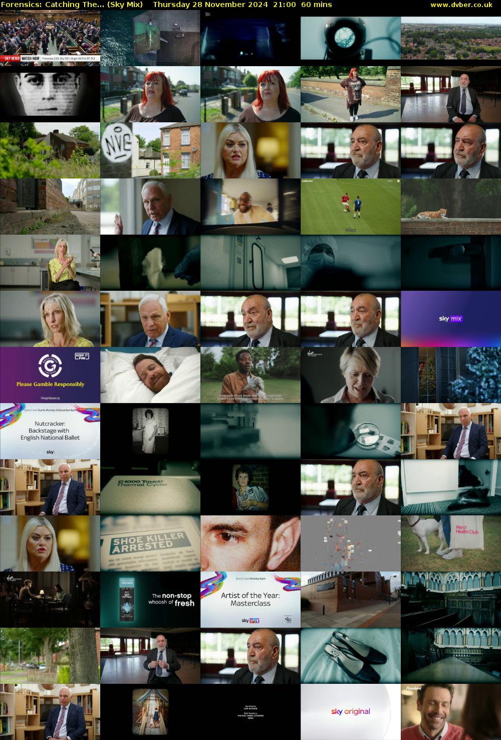 Forensics: Catching The... (Sky Mix) Thursday 28 November 2024 21:00 - 22:00