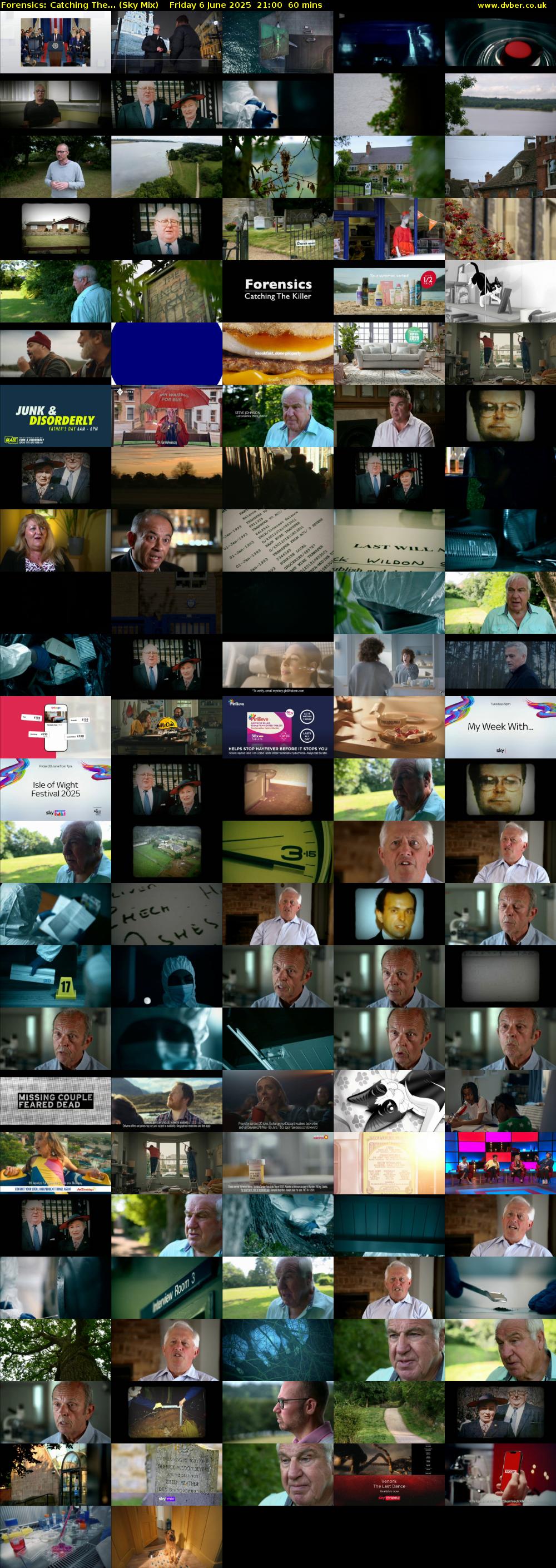 Forensics: Catching The... (Sky Mix) Friday 6 June 2025 21:00 - 22:00