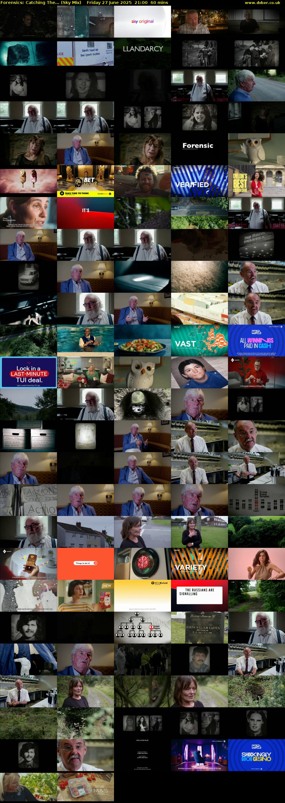 Forensics: Catching The... (Sky Mix) Friday 27 June 2025 21:00 - 22:00
