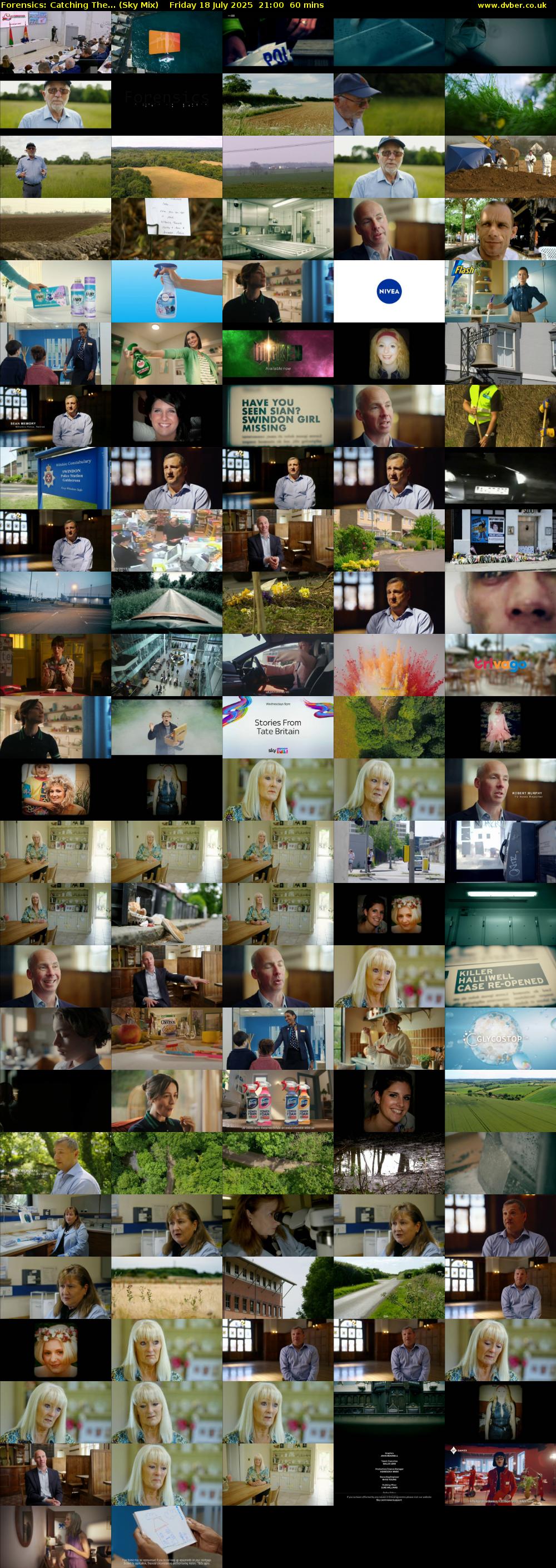 Forensics: Catching The... (Sky Mix) Friday 18 July 2025 21:00 - 22:00