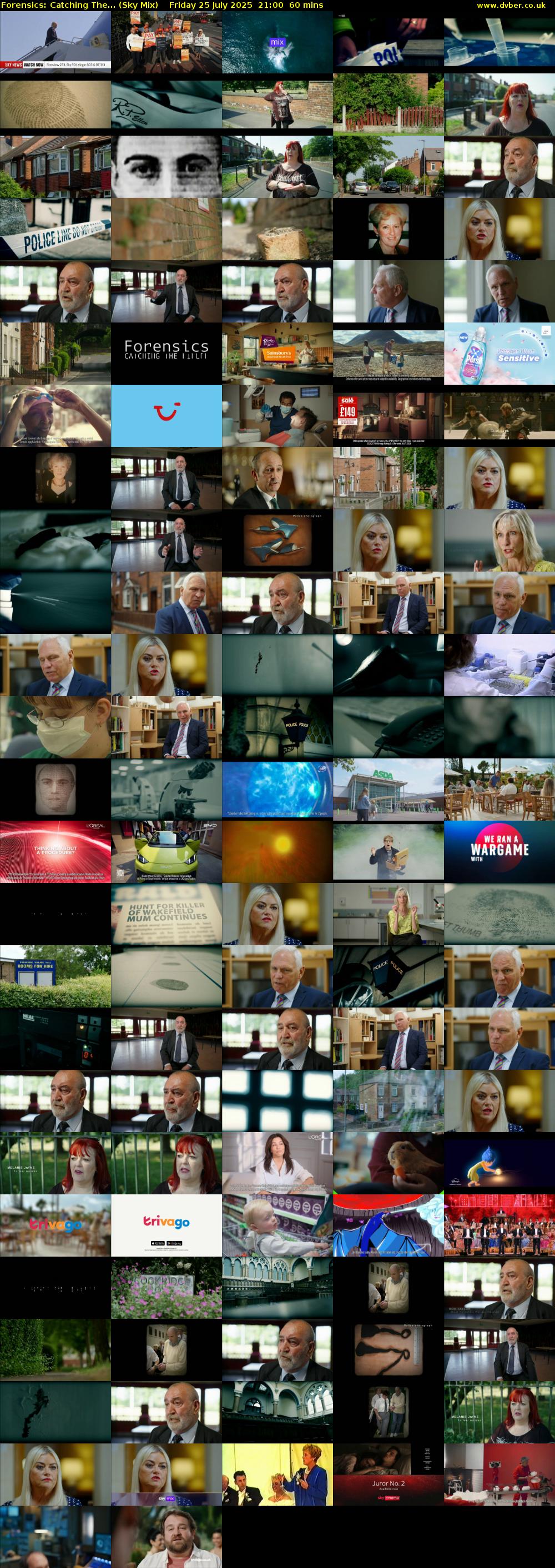 Forensics: Catching The... (Sky Mix) Friday 25 July 2025 21:00 - 22:00