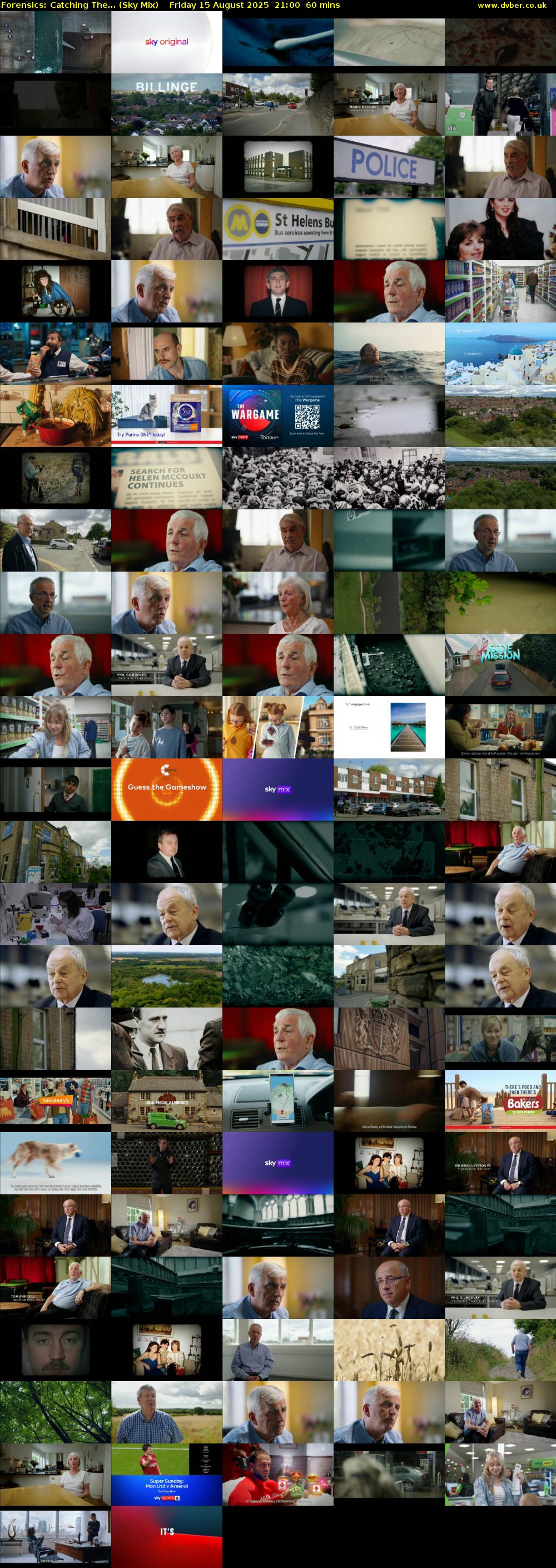 Forensics: Catching The... (Sky Mix) Friday 15 August 2025 21:00 - 22:00