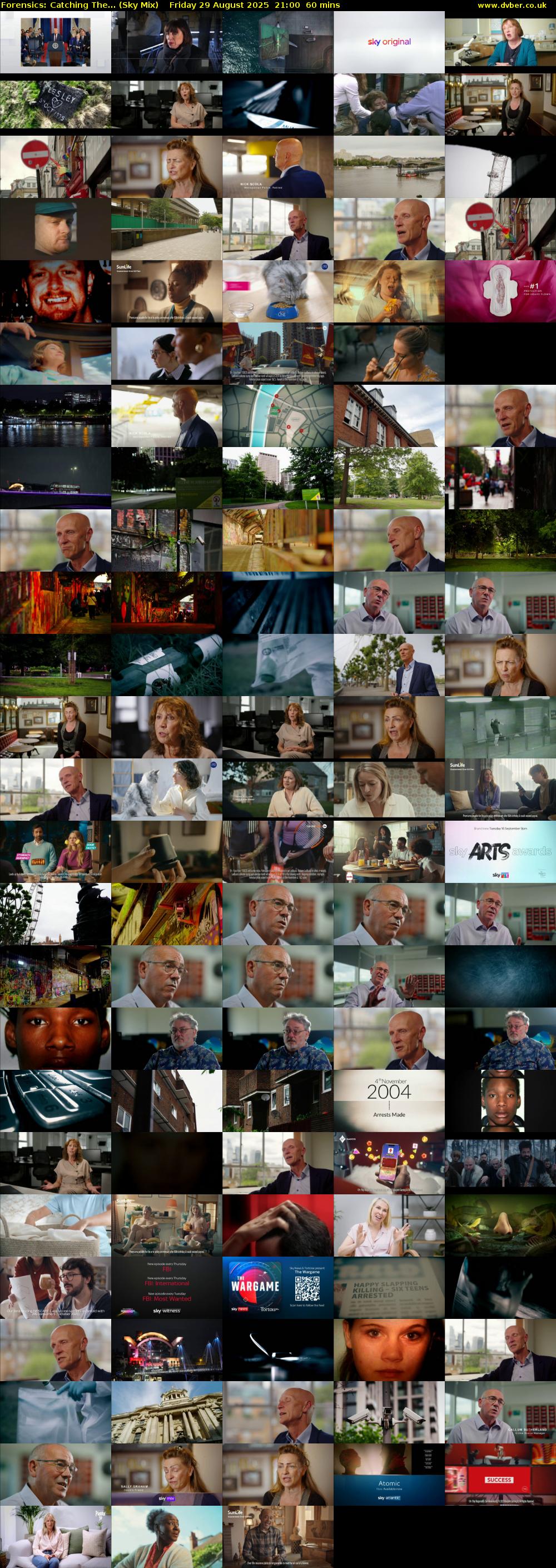 Forensics: Catching The... (Sky Mix) Friday 29 August 2025 21:00 - 22:00